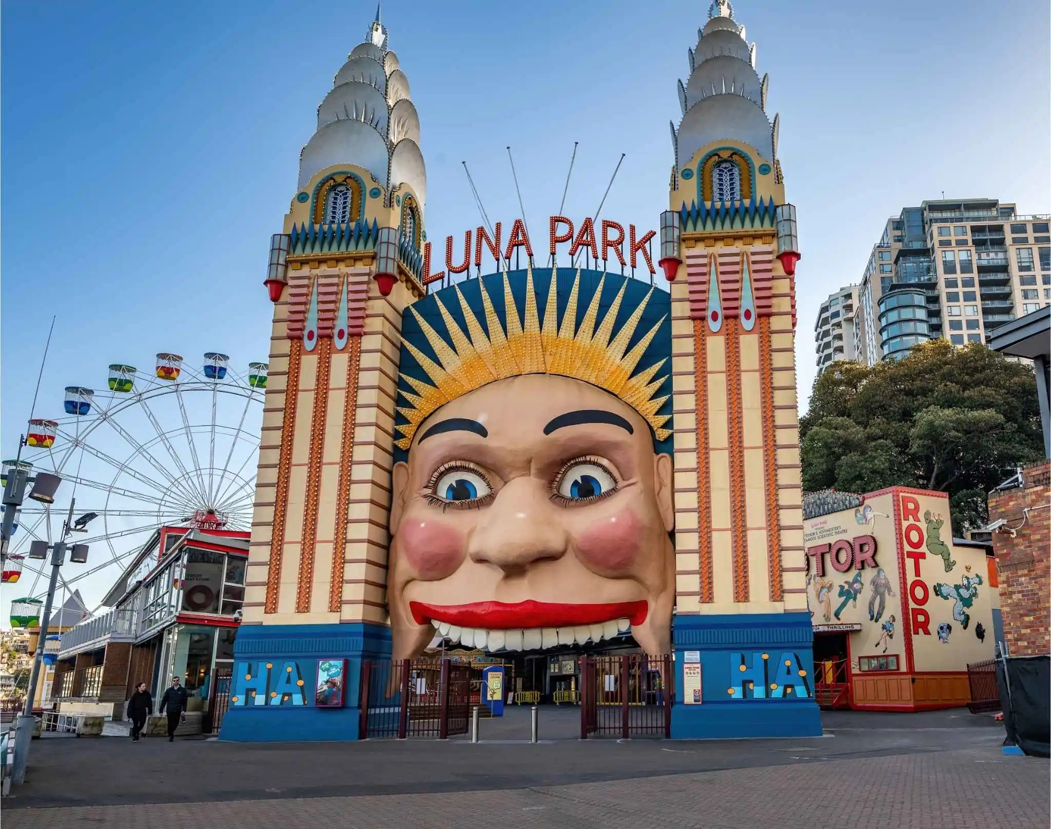 Luna Park beside Sydney Harbour in North Sydney